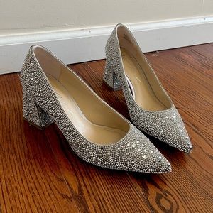 Betsey Johnson rhinestone heels 7.5 - worn once